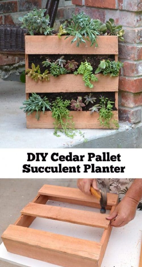 Diy Pallet Succulent Planter