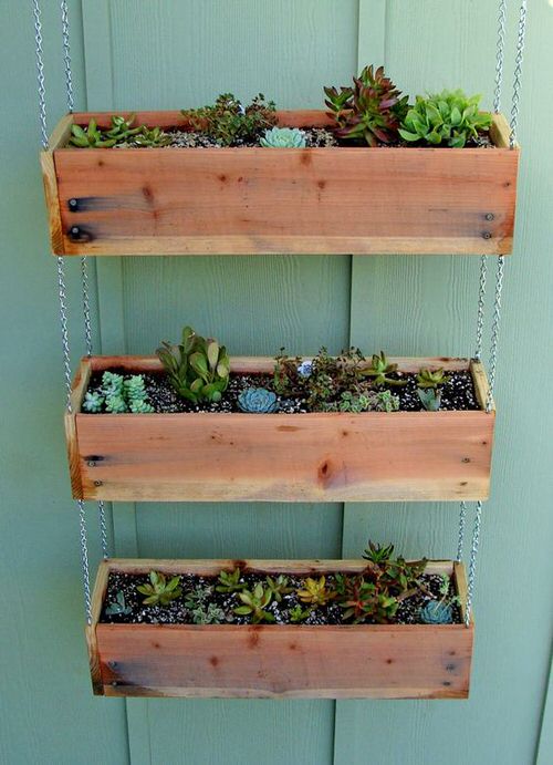 Diy Tiered Hanging Planter Boxes