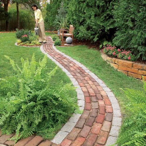  DIY Garden Path Ideas With Tutorials #28